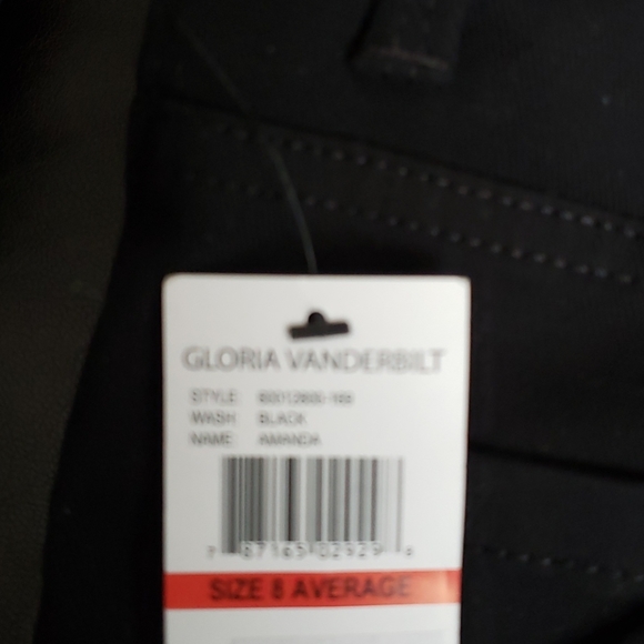 Gloria Vanderbuilt Black Jeans Sz 8 - Picture 7 of 8